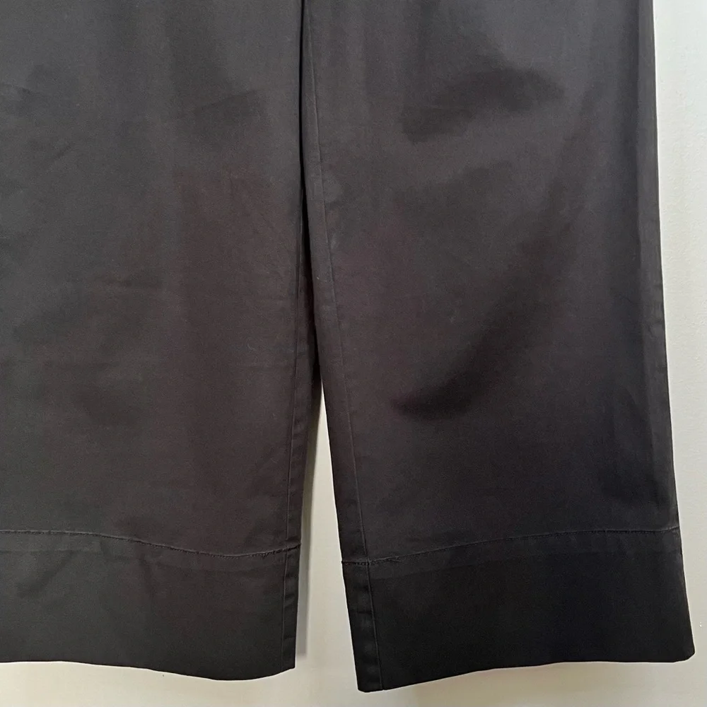 Everlane Womens Pull On Pant Size 6 Black High Waist Straight Leg Organic Cotton - Picture 8 of 15